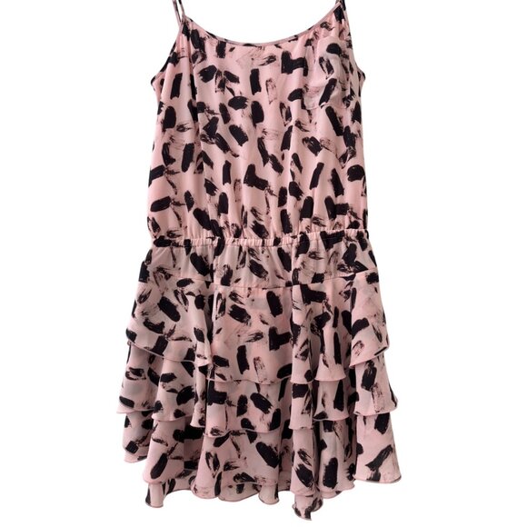 Banana Republic Spaghetti Strap Ruffled Tiered Sleeveless Mini Dress - Picture 1 of 13